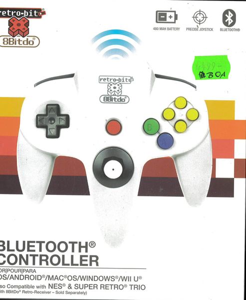 8BitDo - Retro-bit Bluetooth Controller (N64)