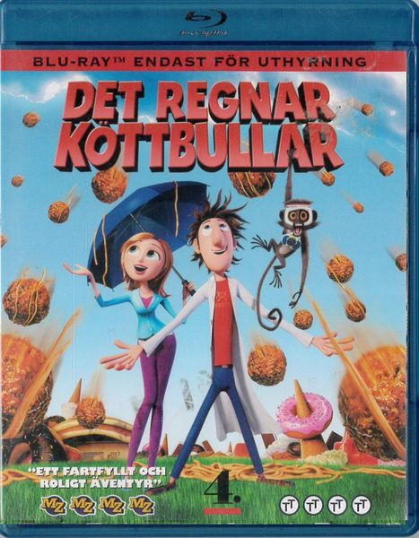 Det regnar köttbullar (Blu-ray) fd hyr