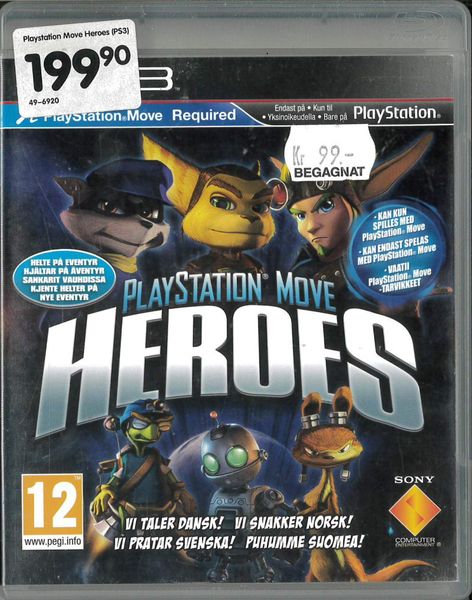 PlayStation Move Heroes (move) (ps3) beg