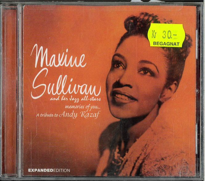 Huvudbild Maxine Sullivan - My Memories of You (CD) beg