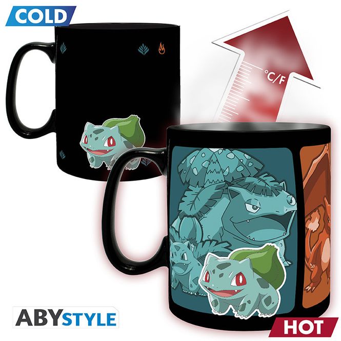 Huvudbild Pokemon mugg - Heat Change - Starters