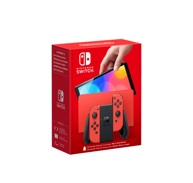 Bild på Nintendo Switch Oled Mario Red