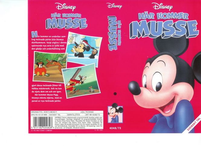 Huvudbild HÄR KOMMER MUSSE (VHS)