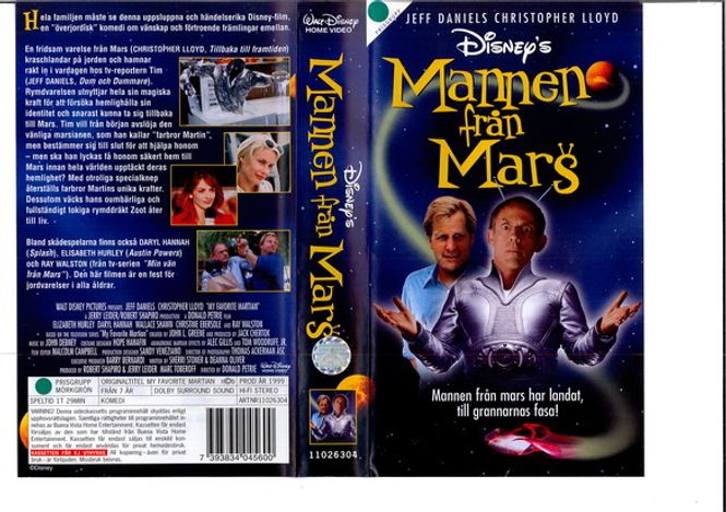 Huvudbild Mannen från Mars (1999) vhs