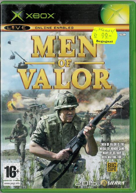 Huvudbild Men Of Valor   (Xbox) Beg