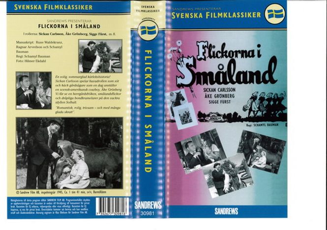 Huvudbild Flickorna i Småland (vhs) ny