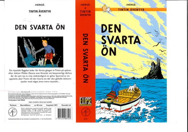 Tintins äventyr: Den svarta ön (vhs)