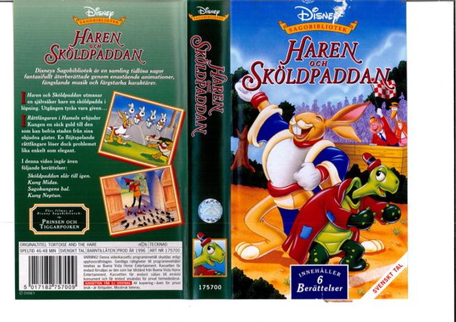 Huvudbild Haren och sköldpaddan (VHS)