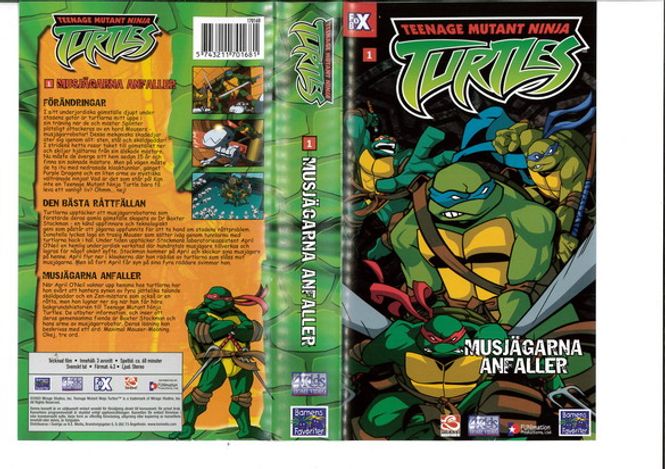Huvudbild Teenage Mutant Ninja Turtles Vol 1 - Musjägarna ...