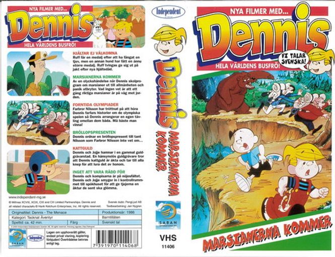 Huvudbild Dennis - Marsianerna kommer (vhs)