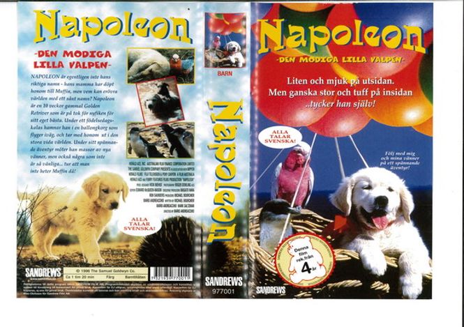 Huvudbild Napoleon - Den modiga lilla valpen (VHS)