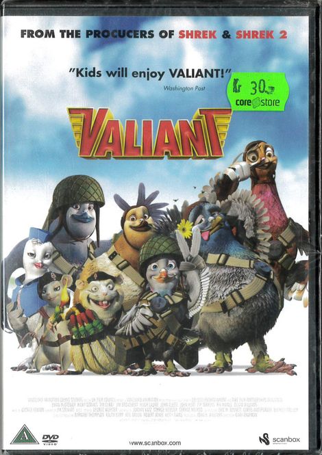 Huvudbild Valiant och de fjäderlätta hjältarna  (DVD) beg