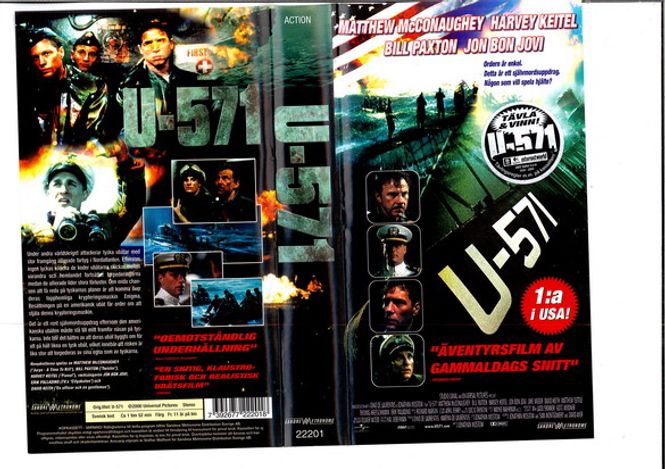 Huvudbild U-571 (VHS)