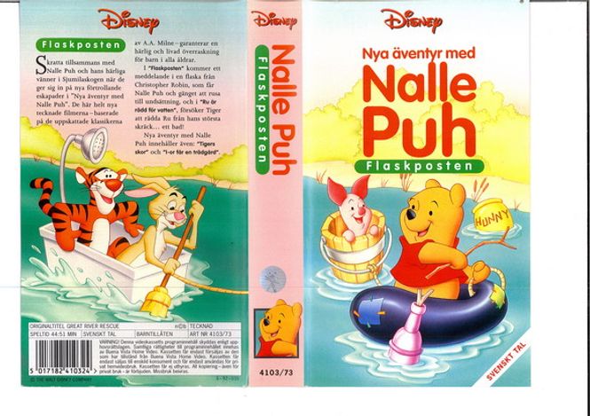 Huvudbild Nalle Puh - Flaskposten (vhs)