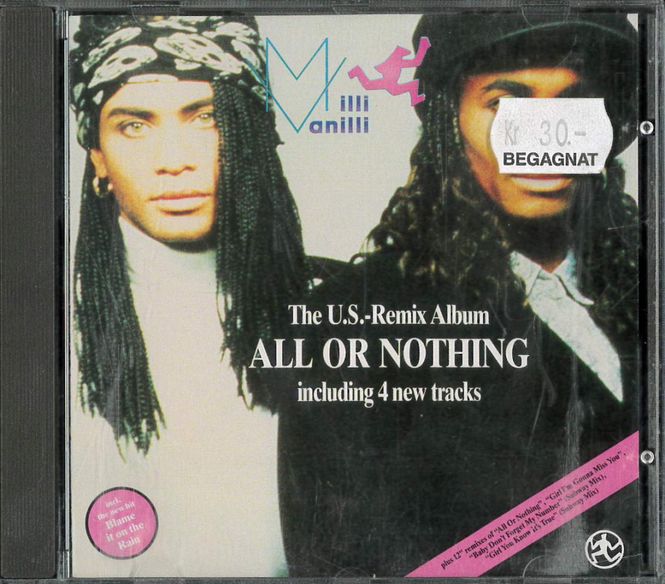 Huvudbild Milli Vanilli - All Or Nothing (CD) beg