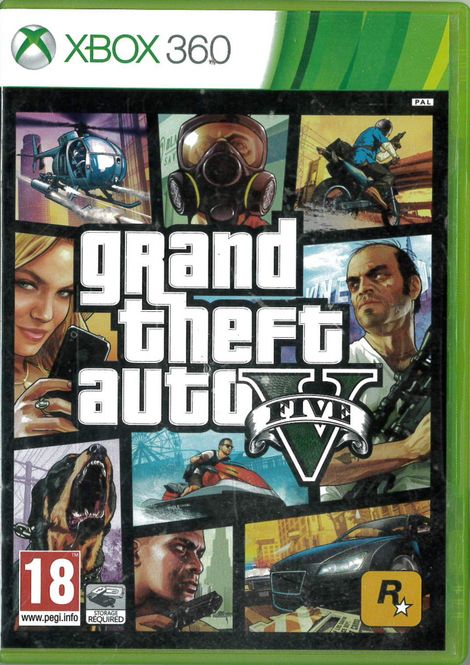 Huvudbild Grand Theft Auto V  (X360 Beg)