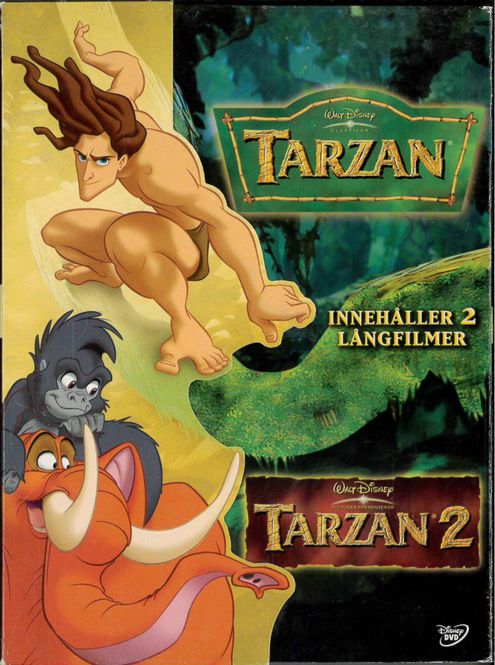 Huvudbild Tarzan 1+2 (DVD) beg