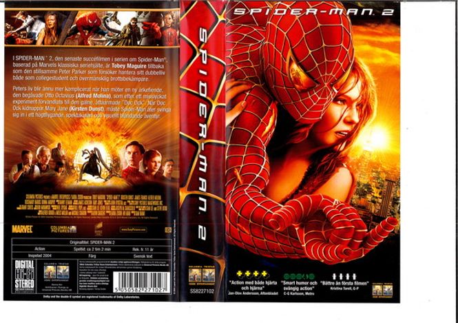 Huvudbild Spider-Man 2 (2004) VHS