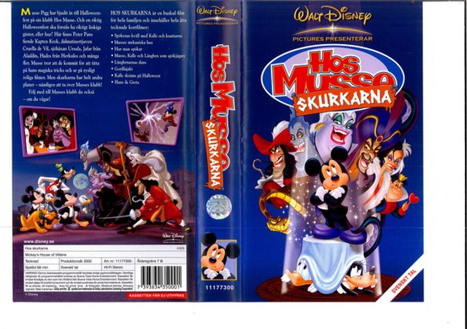 Huvudbild HOS MUSSE - SKURKARNA (vhs)