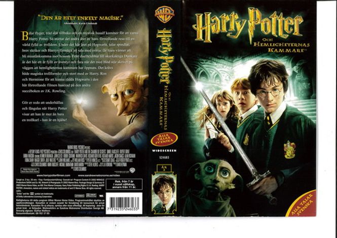 Huvudbild Harry Potter 2 -  hemligheternas kammare (sv tal) ...