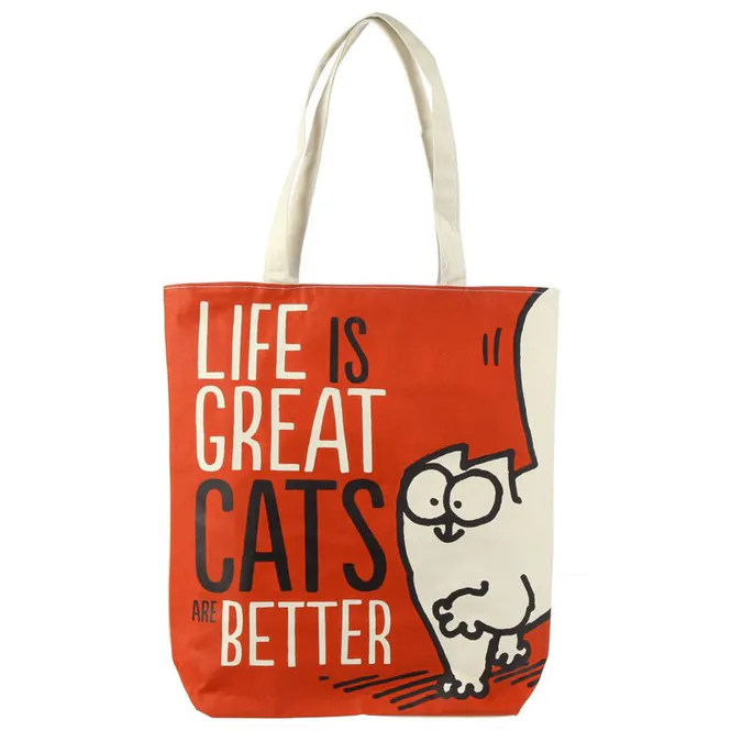 Huvudbild Väska - Simon's cat (life is Great...) röd