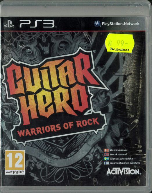 Huvudbild Guitar Hero 5 warriors of rock (Ps3) beg