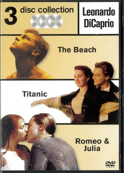 Beach / Titanic / Romeo & Julia (dvd) beg
