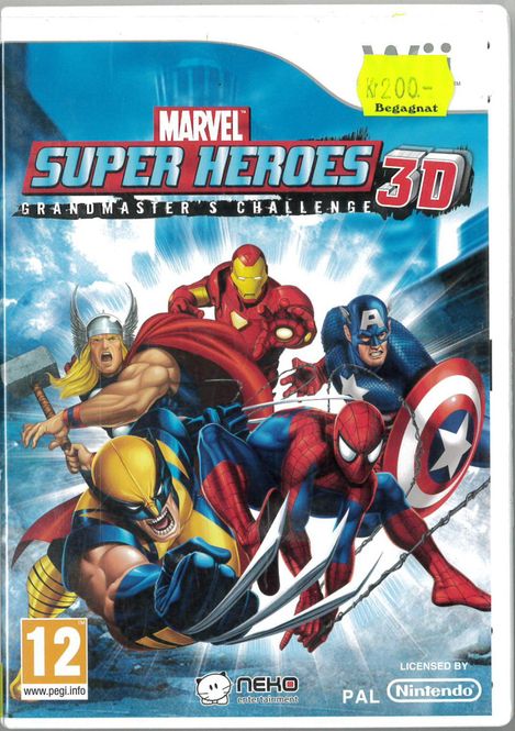 Huvudbild MARVEL SUPERHEROES 3D  (Wii) beg