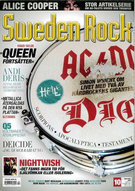 Huvudbild Sweden Rock Magazine 2013:#10
