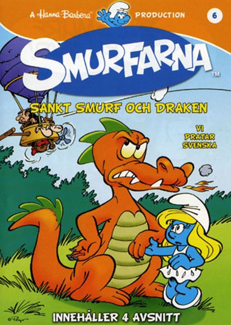Huvudbild Smurfarna 6 sankt smurf och draken  (DVD) 
