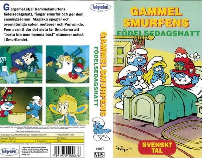 Huvudbild Gammelsmurfens Födelsedagshatt (vhs)
