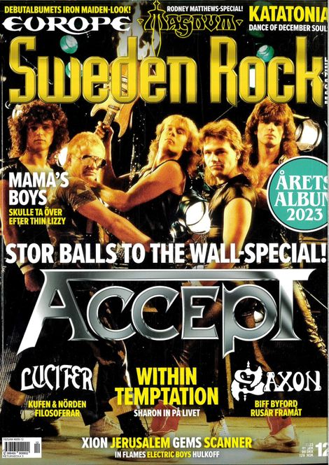 Huvudbild Sweden Rock Magazine 2023:#12
