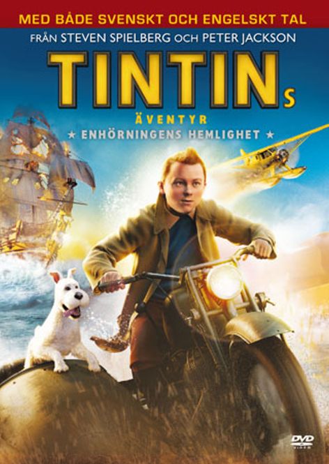Huvudbild Tintins Äventyr - Enhörningens Hemlighet (DVD)