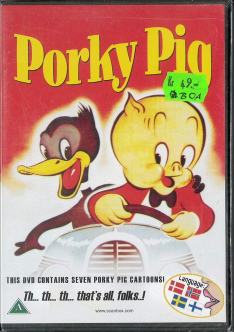 Huvudbild Pelle Pigg i farten (Porky Pigg) dvd