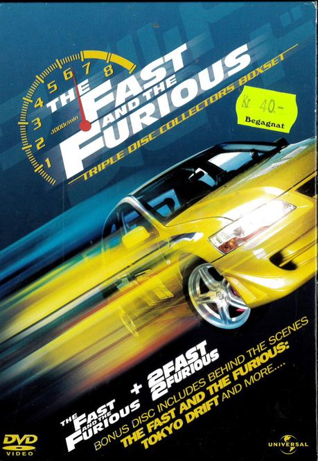 Huvudbild Fast & Furious 1-3 (dvd) beg