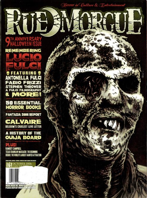 Huvudbild Rue morgue # 61 9th halloween issue