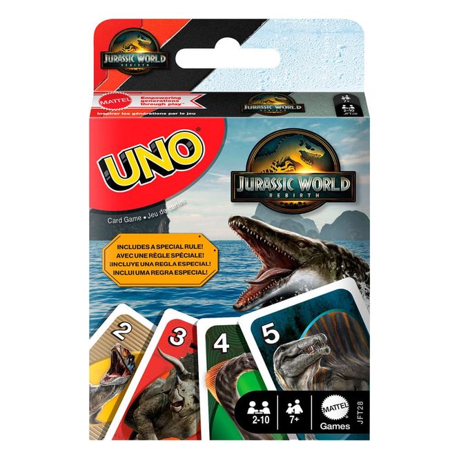 Huvudbild Uno kortspel - Jurassic World