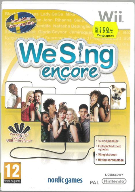 Huvudbild We Sing Encore Swedish Edition  (Wii) beg