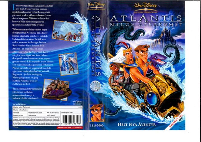 Huvudbild ATLANTIS: MILOS ÅTERKOMST (VHS)